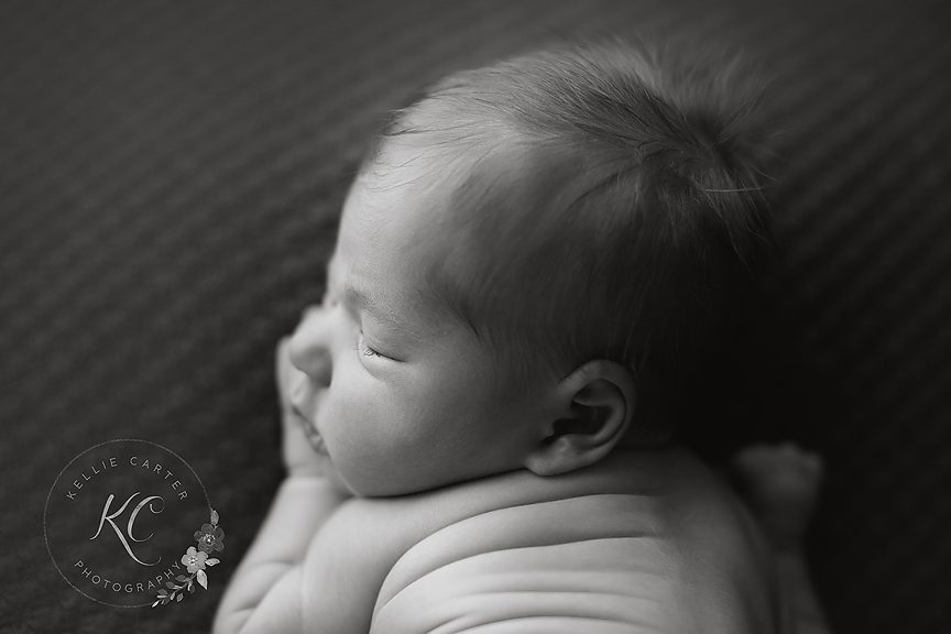 Kellie Carter Newborn Photographer Black and White